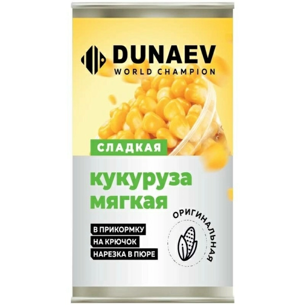 Кукуруза мягкая мет.банка Dunaev  Original 400 г (Оригинальная)