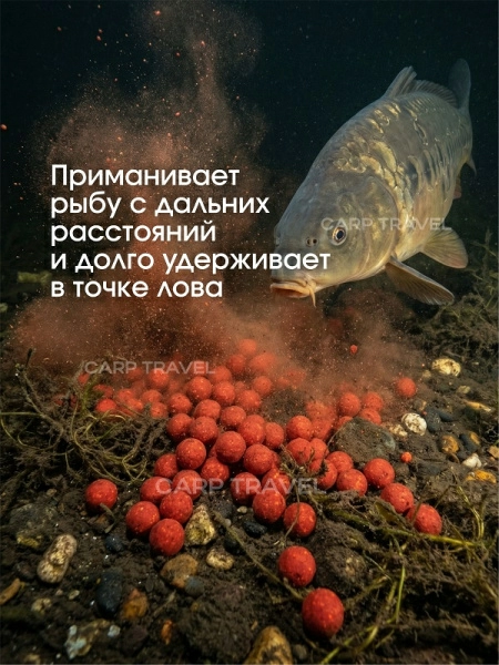 Бойлы пылящие Carptravel насадочные Tiger Nut  14мм 100 г (Тигровый Орех) 5