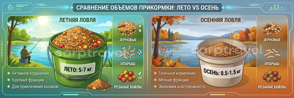 Главная ошибка осени — перекорм. Режьте объем в 3–5 раз Главная ошибка осени — перекорм. Режьте объем в 3–5 раз