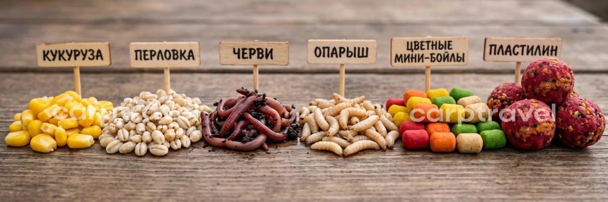 Лучшие насадки на карася в июле — бери сразу несколько