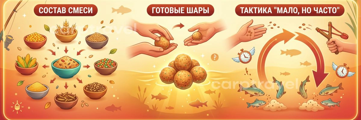 Летом кормим мало, но регулярно
