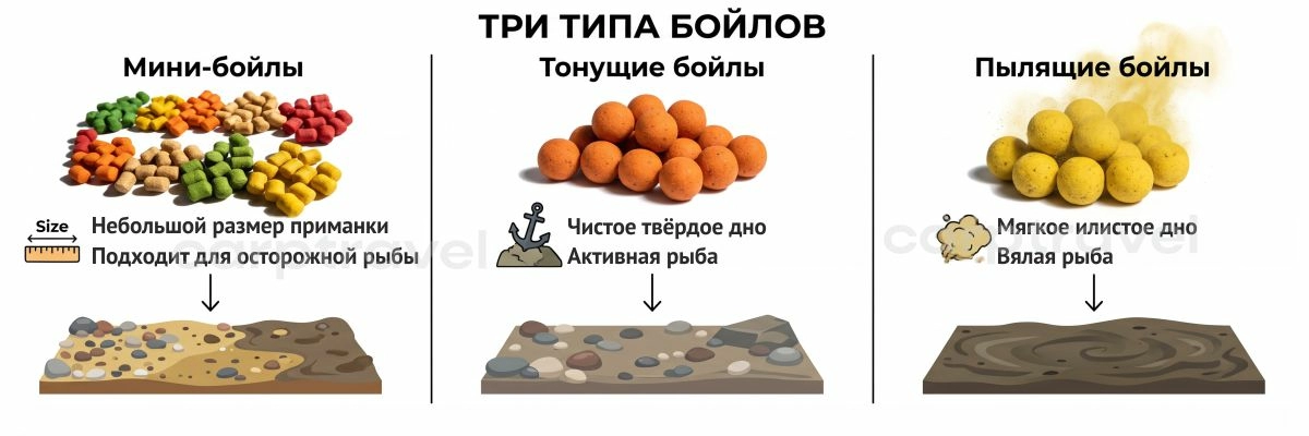Какие насадки под какое дно выбирать в августе — короткая шпаргалка