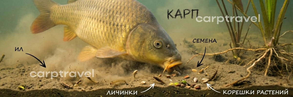 Поведение карпа на кормовом пятне весной