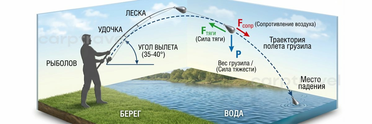 Правильный угол вылета – это не 45°, как в учебнике, а 35-40° с учетом работы бланка и анатомии человека. Научитесь его ловить – получите +15 метров Правильный угол вылета – это не 45°, как в учебнике, а 35-40° с учетом работы бланка и анатомии человека. Научитесь его ловить – получите +15 метров