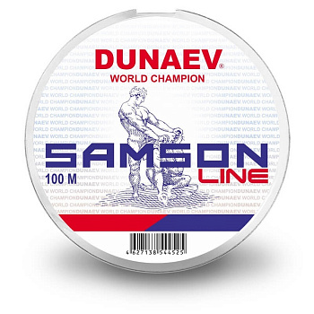 Леска Dunaev Samson  100м 1,3кг/0,12мм (Прозрачный) 