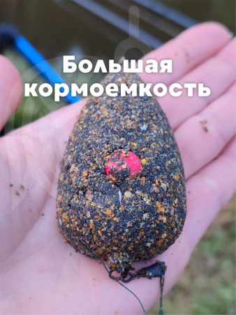Набор неоснащенных кормушек 4 шт+ топтушка  Tackle Fish Wide XL Flat Method 60г
