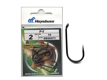 Крючки Hayabusa P-2 Size 2 Черный никель 