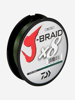 Плетеный шнур Daiwa J-Braid X8  150м 12кг/0,18мм (Тёмно-зеленый ) 