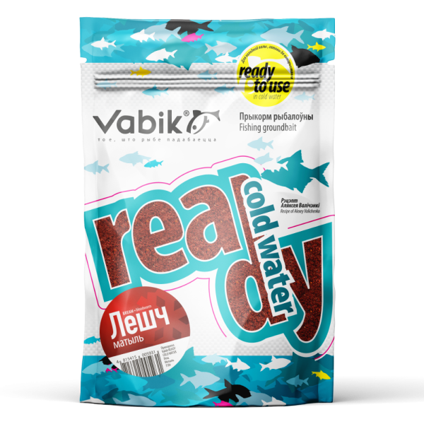 Прикормка сыпучая Vabik Ready Cold Water Bream Bloodworm 0,75 кг (Лещ Мотыль)