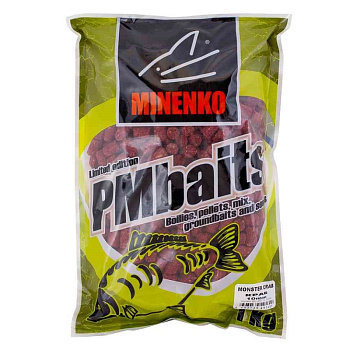 Пеллетс Minenko PMbaits Monster Crab 10мм 1 кг (Краб)   Бордовый