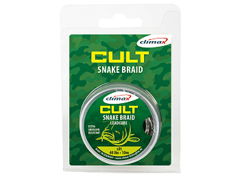 Ледкор без сердечника Climax Cult SnakeBraid NEW2018 30lb 10м Silt (Ил)