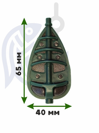 Набор неоснащенных кормушек 4 шт+ топтушка  Tackle Fish Wide XL Flat Method 70г