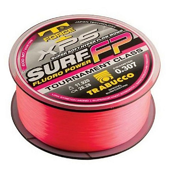 Леска Trabucco T-Force XPS Surf Fluoro Power  300м 8,35кг/0,251мм (Розовая) 