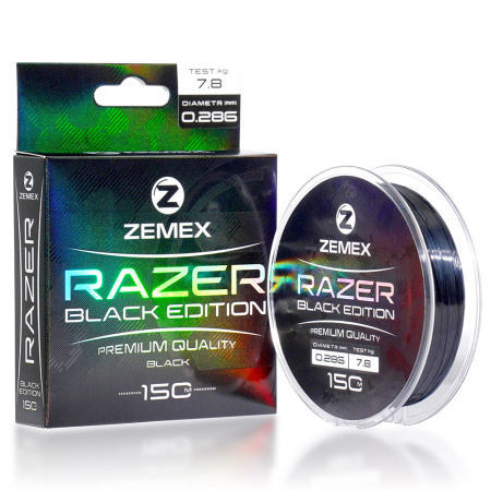 Монофильная леска ZEMEX RAZER BLACK EDITION 150 m_1