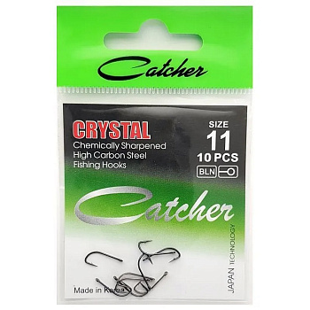 Крючки Catcher CRYSTAL Size 11 Черный никель 