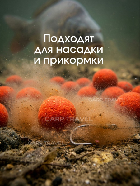 Бойлы пылящие Carptravel насадочные Tiger Nut  14мм 100 г (Тигровый Орех) 4