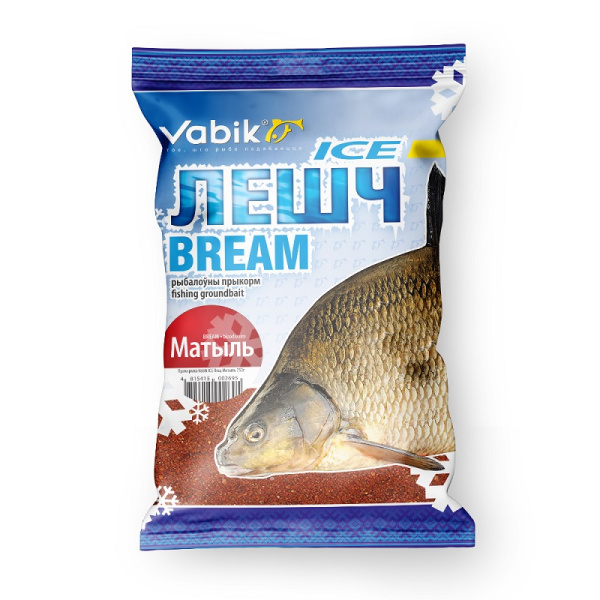 Прикормка зимняя Vabik ICE Bream Bloodworm 0,75 кг (Лещ Мотыль)