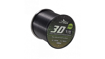 Леска EastShark 3D CAMO WAX  300м 14,9кг/0,35мм (Серый) 