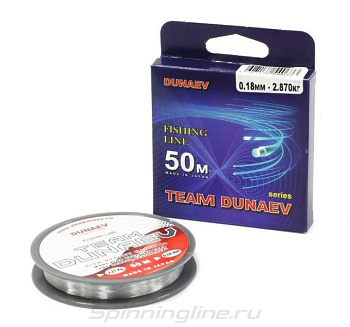 Поводочная леска Dunaev Team Dunaev  50м 3кг/0,205мм (Прозрачный) 