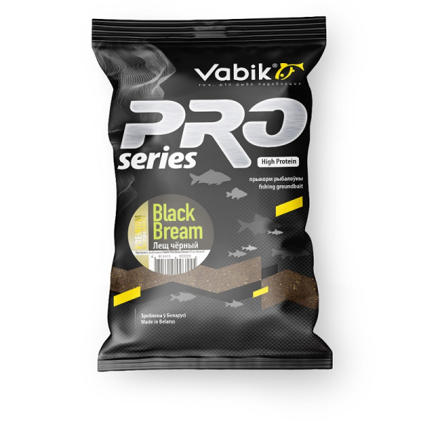 Прикормка сыпучая Vabik Pro Bream Black 1 кг (Лещ Черный)