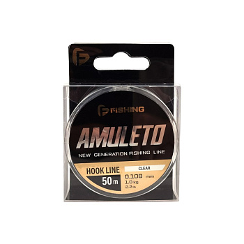 Леска F-fishing Amuleto  50м 1,0кг/0,108мм (Clear) 