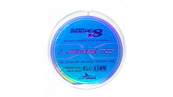 Плетеный шнур EastShark Legend X8  150м 7,8кг/0,10мм (голубой) 