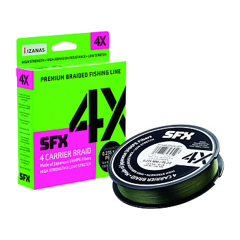 Плетеный шнур Sufix SFX 4X  135м 5,5кг/0,128мм (Зеленый) 